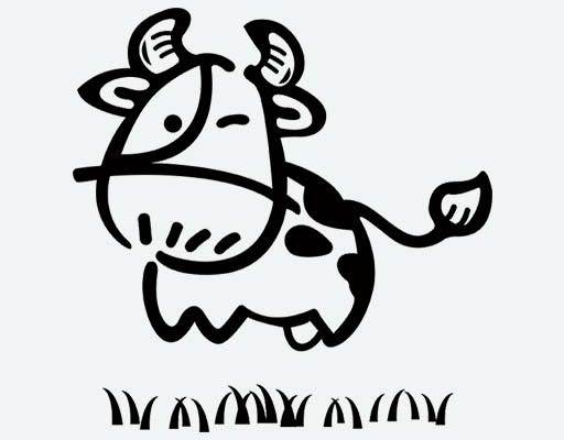 卡通手绘牛矢量牛简笔画奶牛矢量奶牛卡通矢量卡通动物矢量