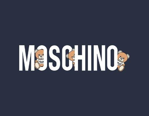 moschino小熊矢量素材可爱小熊矢量英文字母小熊图案莫斯奇诺矢量
