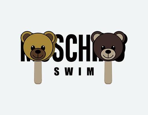 moschion莫斯奇诺小熊矢量小熊雪糕矢量英文字母矢量小熊头像