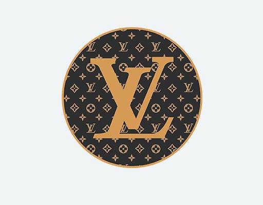 LV矢量圆形LV路易威登LOUIS VUITTON英文字母LV