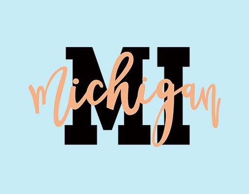 英文字母矢量MI字母图案手绘字母简约英文图案