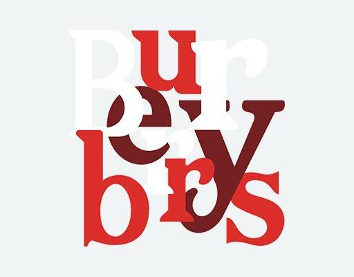 巴宝莉英文字母矢量彩色字母英文图案博柏利Burberry