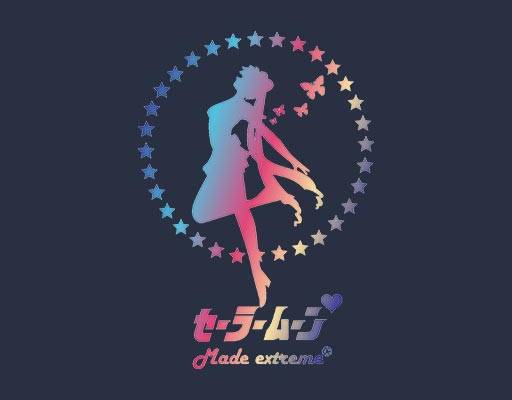 卡通女孩矢量美少女战士图案炫彩美少女图案反光雕刻人物矢量女孩剪影图案