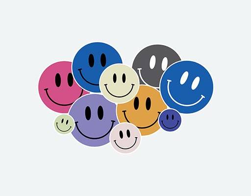 笑脸矢量卡通微笑表情矢量smile表情图案圆形表情