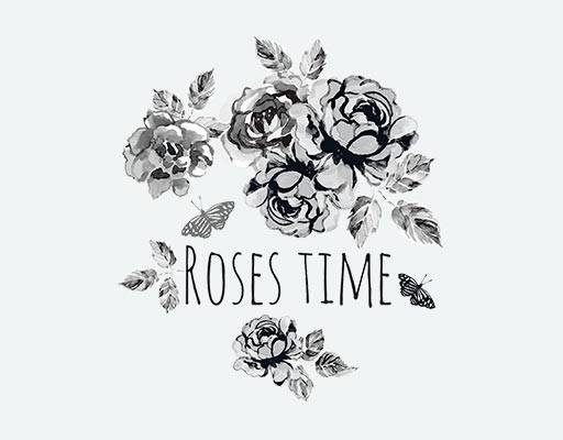 灰色花朵矢量蝴蝶图案英文字母矢量水彩花朵