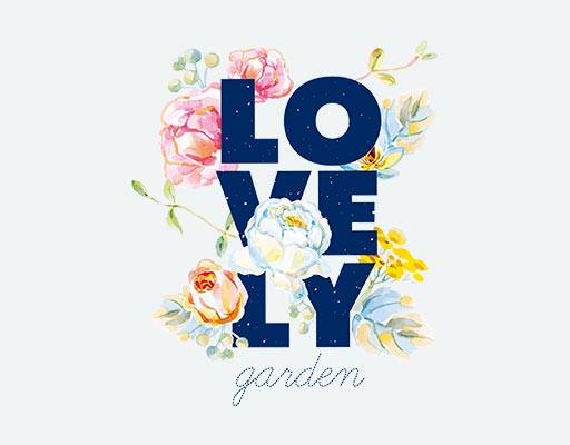 水彩花朵矢量鲜花矢量图案英文字母矢量卡通手绘鲜花