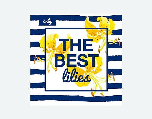 夏季花朵矢量百合花朵手绘花朵鲜花水彩花朵线条矢量