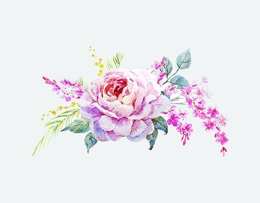 鲜花花朵矢量手绘花朵花卉矢量水彩花朵矢量