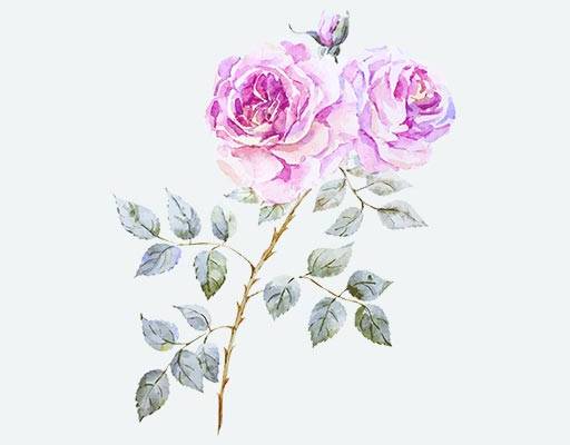 玫瑰花朵矢量水彩花朵矢量手绘花朵矢量粉色花朵花卉