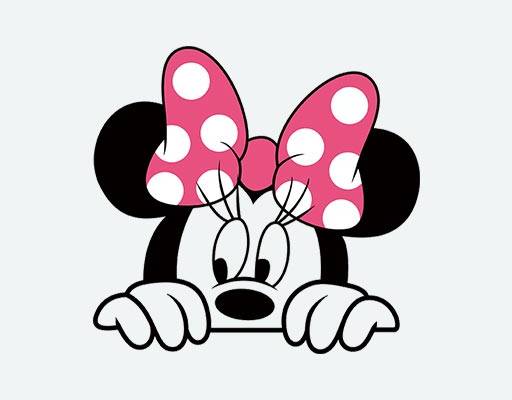 米妮矢量图案可爱卡通动物迪士尼卡通图案mini矢量