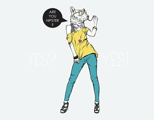 卡通女人狼头像矢量戴狼面具女人矢量卡通手绘人物矢量线条人物矢量