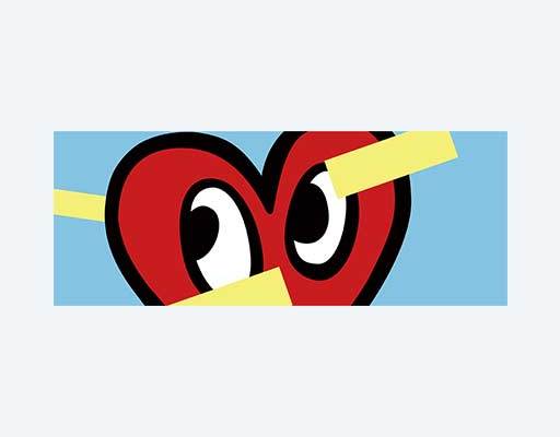 卡通爱心矢量爱心眼睛图案手绘卡通爱心形图案