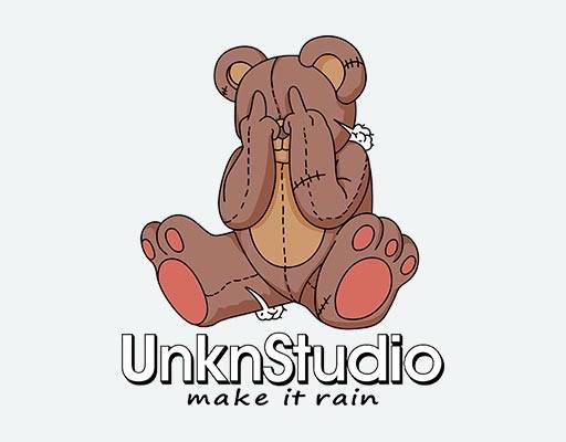 卡通小熊矢量简笔画小熊图案棕色小熊矢量英文字母矢量卡通