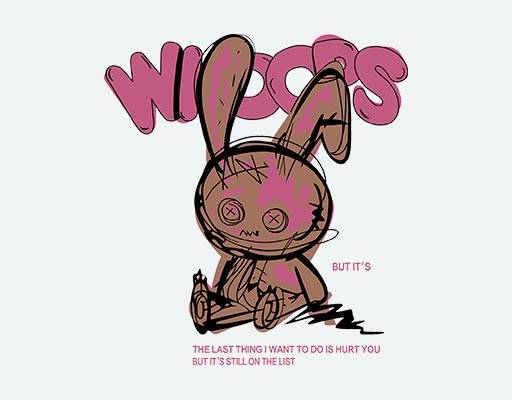 卡通兔子矢量手绘兔子矢量涂鸦兔子简笔画英文字母