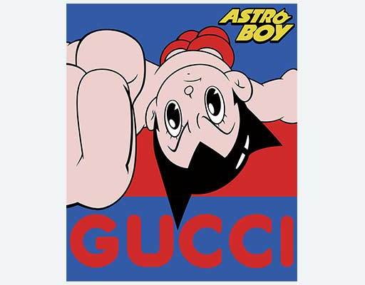 gucci矢量卡通阿童木矢量英文字母矢量古驰矢量图案