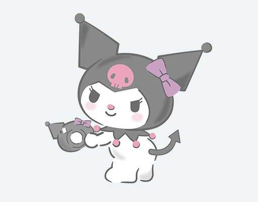 酷洛米矢量卡通动物矢量简笔卡通图案