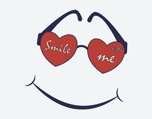 墨镜矢量卡通微笑表情矢量爱心眼镜矢量