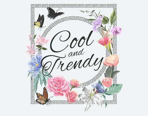 花朵矢量彩色花朵蝴蝶矢量英文字母矢量鲜花花卉矢量