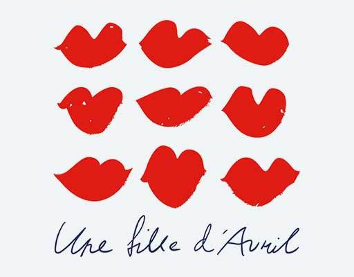 爱心矢量素材卡通嘴唇形状红色女人嘴唇英文字母