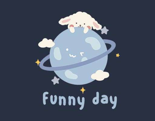 卡通动物矢量羊卡通图案星球矢量卡通英文字母