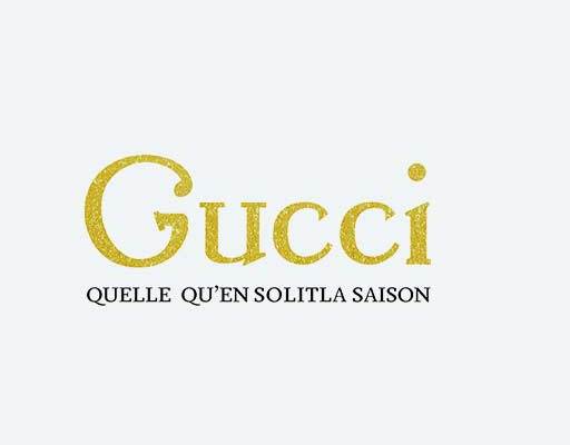 gucci英文字母矢量古驰字母图案金色英文字母