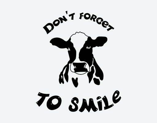 卡通奶牛矢量黑白色牛矢量图案斑点牛卡通矢量女装黑色牛年图案