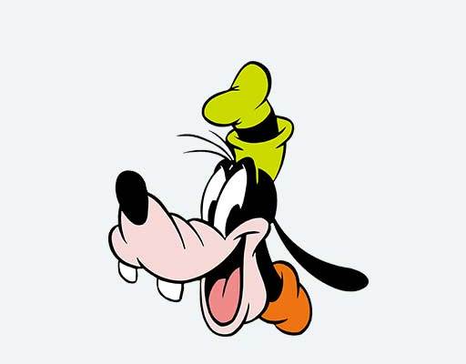 高飞狗矢量卡通迪士尼卡通头像高飞动画片图案