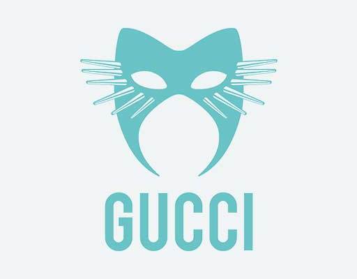 面具矢量人物面具GUCCI英文字母矢量卡通面具