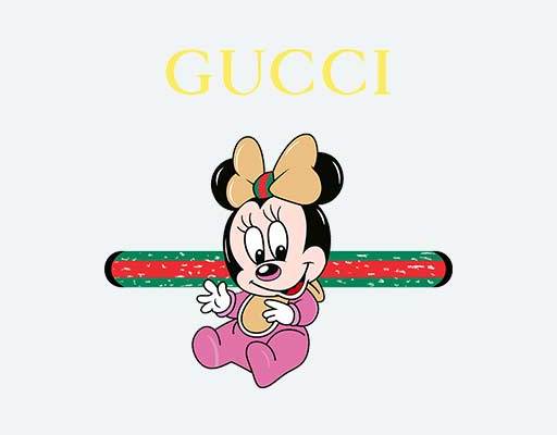 baby米妮图案gucci卡通米老鼠矢量迪士尼素材