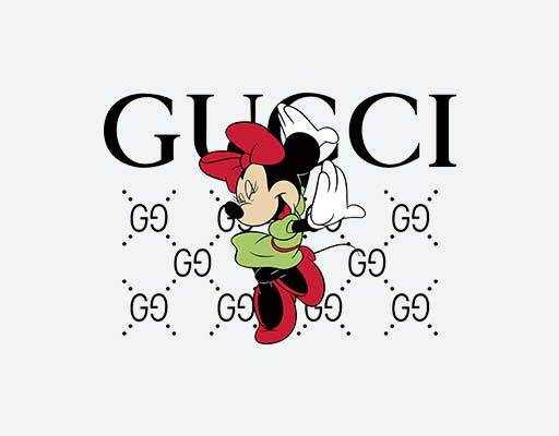 gucci米奇矢量素材卡通迪士尼米妮图案gucci卡通矢量