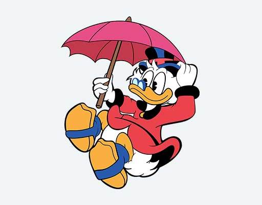 gucci联名迪士尼动画片图案打散的唐老鸭矢量图案古驰