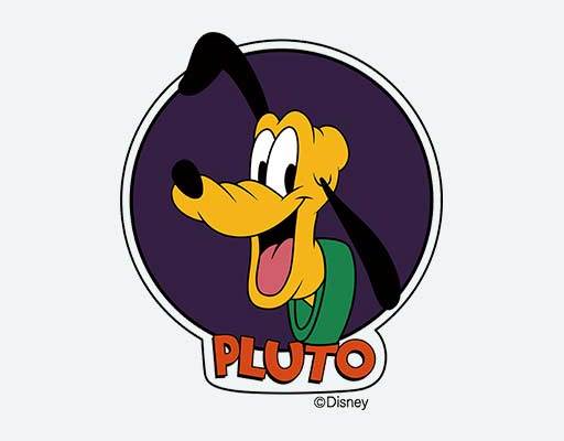 高飞狗矢量图案圆圈迪士尼动物头像矢量pluto