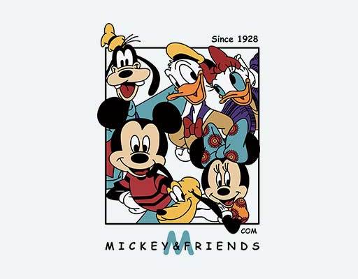 迪士尼卡通图案米老鼠唐老鸭米妮高飞狗卡通图案