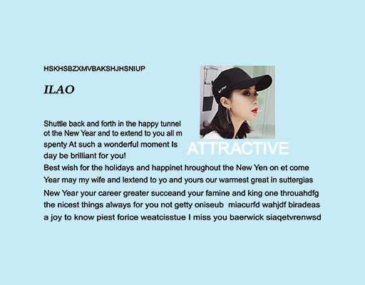 戴帽子的女孩矢量女孩头像英文字母组合人物图案女