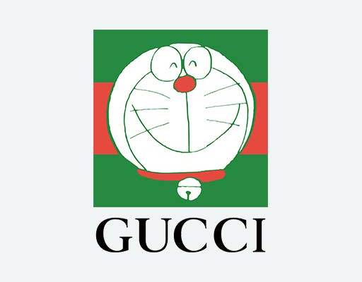 古驰猫咪图案哆啦A梦头像Doraemon机器猫GUCCI