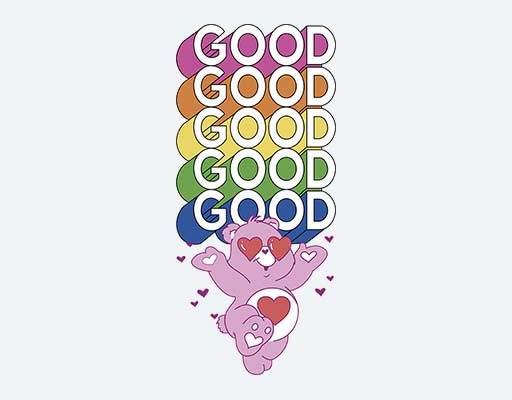 卡通小熊矢量维尼熊爱心熊GOOD英文字母和小熊文字排列