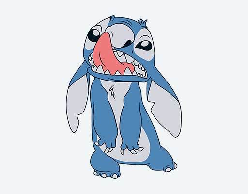 史迪仔矢量卡通大耳怪Stitch星际宝贝卡通动画动物