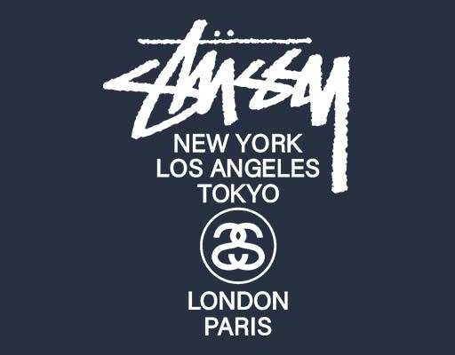 Stussy欧美潮牌文字图案logo NEW YORK 英文字母图案单色矢量