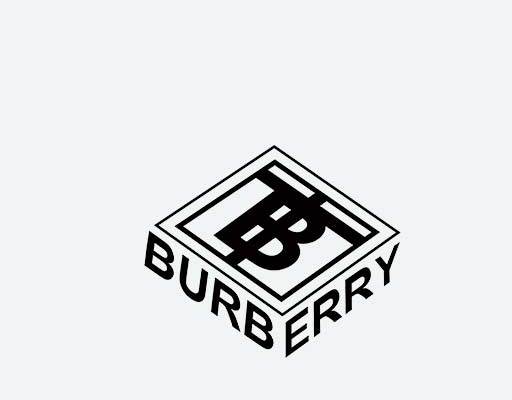 BURBERRY巴宝莉英文字母图案方形文字印花素材