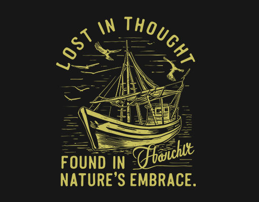 卡通船舶图案手绘船印花素材男装印花素材帆船图案