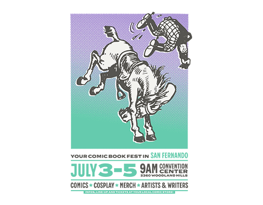 卡通人物图案骑马人物图案男装印花素材