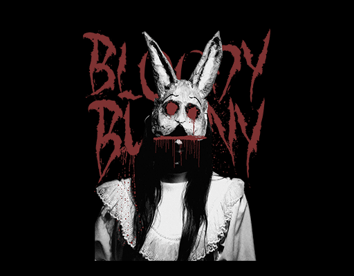 卡通女孩头像恐怖人物头像男装印花素材涂鸦英文字母