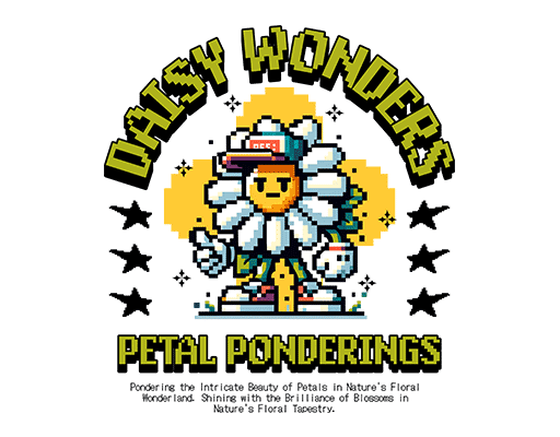 卡通花朵图案马赛克花朵图案立体英文字母图案五角星图案