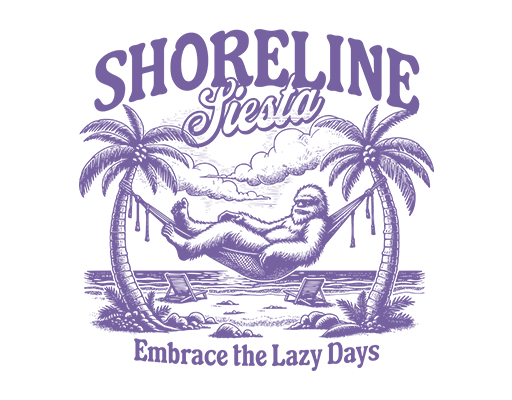 卡通大猩猩图案变形英文字母图案男装印花素材夏日海滩