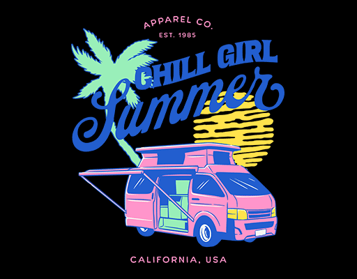 卡通汽车图案变形英文字母图案卡通太阳夏日风景图案