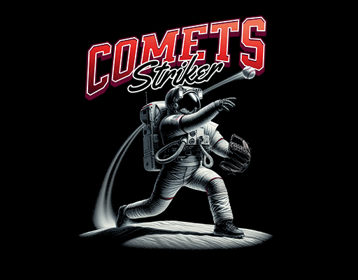 卡通宇航员图案变形英文字母图案男装印花素材