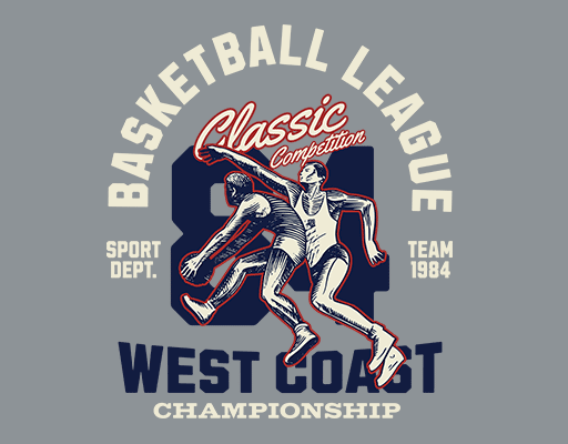 卡通英文字母图案打篮球人物图案数字字母图案男装印花素材