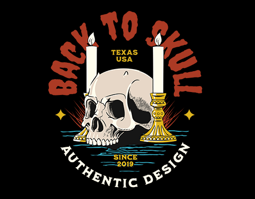 卡通骷髅头图案蜡烛图案男装印花素材变形英文字母