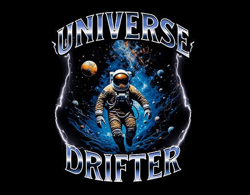 卡通宇航员图案太空图案变形英文字母图案男装印花素材