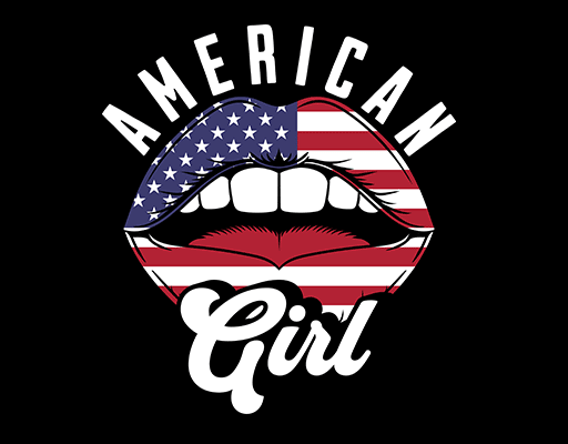 卡通嘴唇图案美国国旗图案卡通英文字母图案男装印花